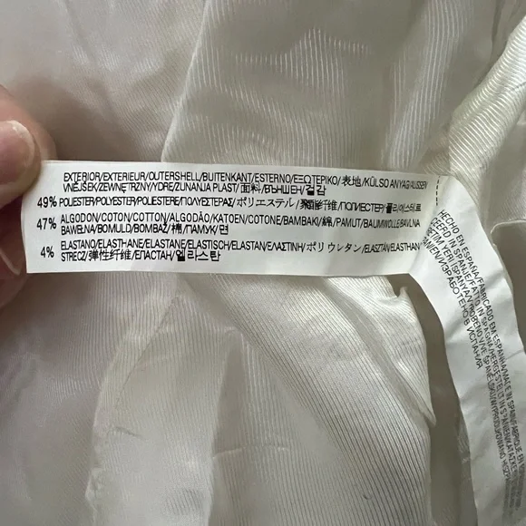 Zara Elegant White Women's Blazer Size L - Picture 6 of 6